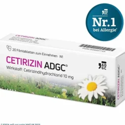 Outlet ADGC CETIRIZIN Filmtabletten, 20 St