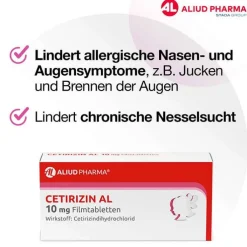 CETIRIZIN AL 10 mg Filmtabletten, 100 St