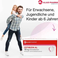 Hot Aliud Pharma CETIRIZIN AL 10 mg Filmtabletten, 50 St