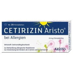 Best Cetirizin bei Allergien 10 mg Filmtabletten, 20 St Cetirizin|Allergie Tabletten