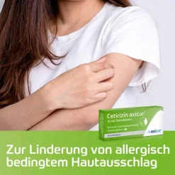 Hot axicur Cetirizin ® 10 mg Filmtabletten, 100 St