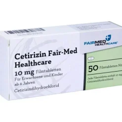 Sale Cetirizin Fair-Med Healthcare 10 mg Filmtabletten, 50 St Allergie Tabletten