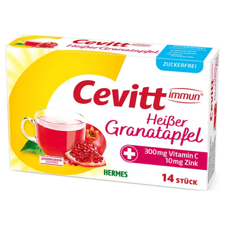 Cevitt immun heißer Granatapfel zuckerfrei Granulat , 14 St