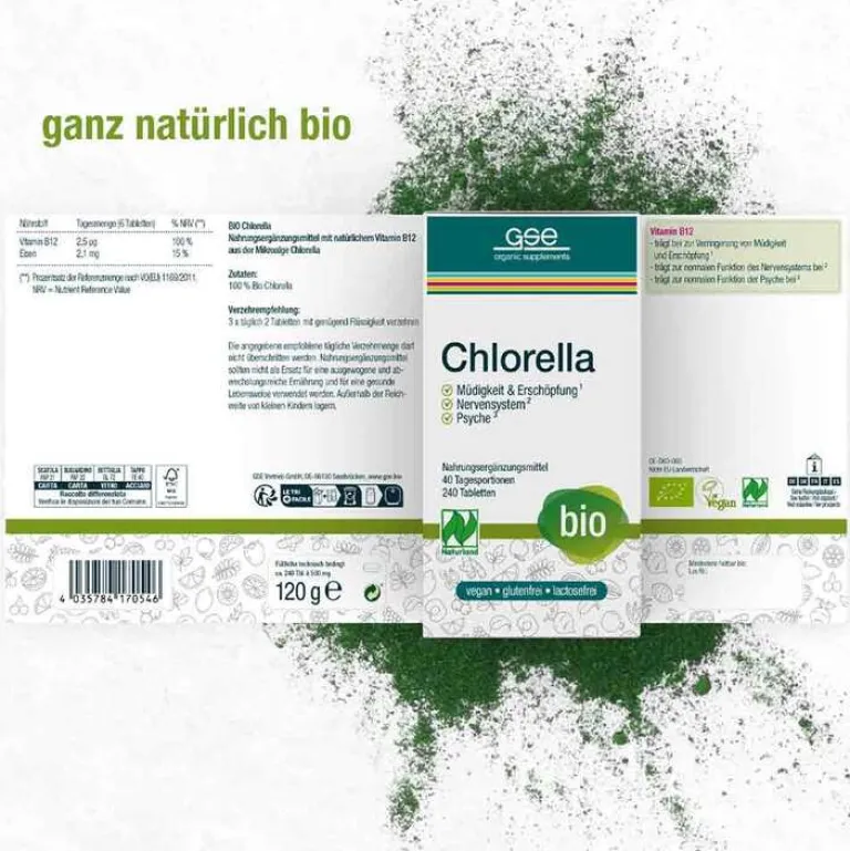 Clearance Chlorella 500 mg Bio Naturland Tabletten, 240 St Chlorella|Sonstige Bio Produkte