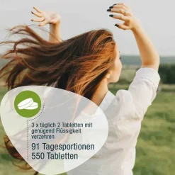 Chlorella 500 mg Bio Naturland Tabletten, 550 St Chlorella|Sonstige Bio Produkte