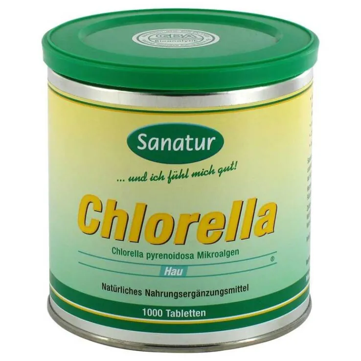 Chlorella Mikroalgen Tablett, 1000 St