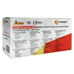 Sale 3 in 1 Selbsttest Covid-19 Antigen & Influe, 5 St Corona Schnelltest