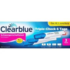 Best Clearblue Schwangerschaftstest Triple-Check ultra-früh, 3 St
