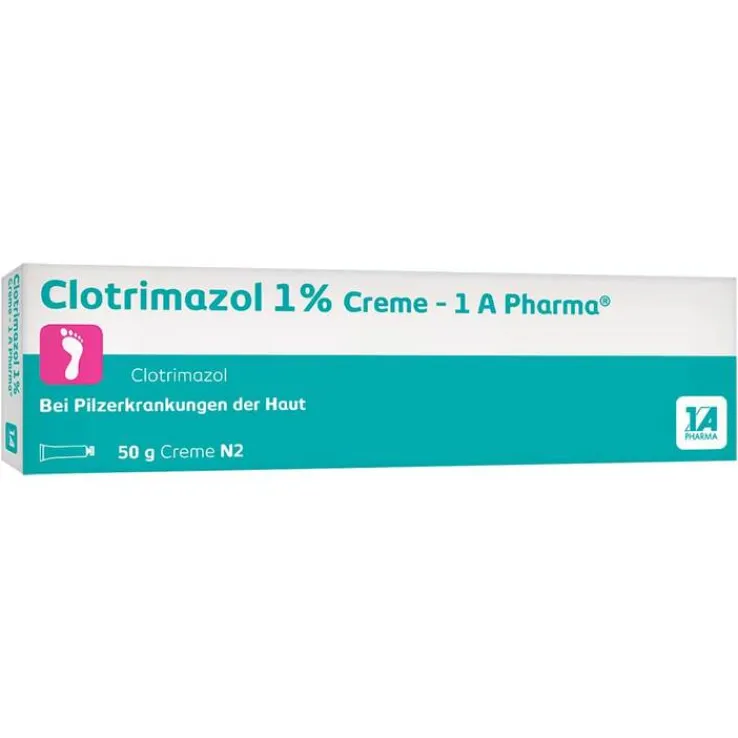 Clotrimazol 1% Creme 1A Pharma, 50 g