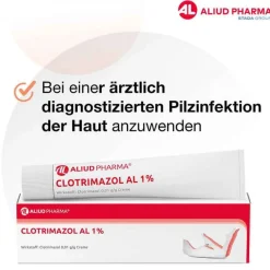 New CLOTRIMAZOL AL 1% Creme, 20 g Hautpilz Creme|Fußpilz Creme
