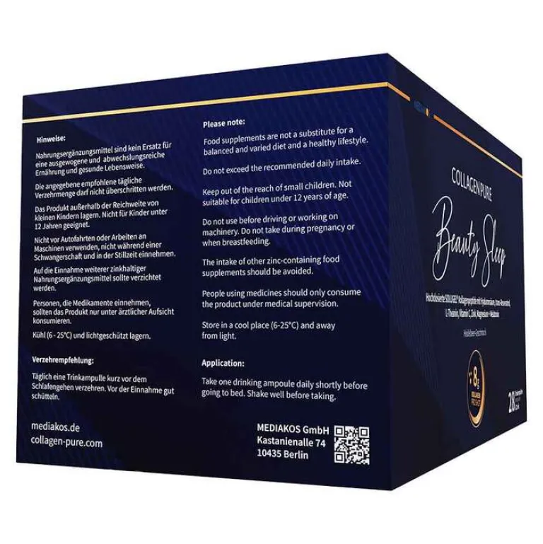 New Collagen Pure Beauty Sleep Kollagen & Melatonin, 28X25 ml Kollagen