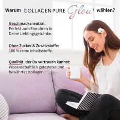 Outlet Collagen Pure Glow 100% reines Kollagen Pulver, 500 g