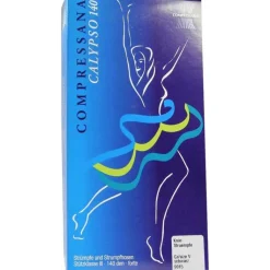 Compressana Calypso 140den Kniestrümpfe schwarz Größe 5, 2 St