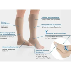 Hot Free K2 AD 4 silk ohne Spitze , 2 St Kniestrümpfe