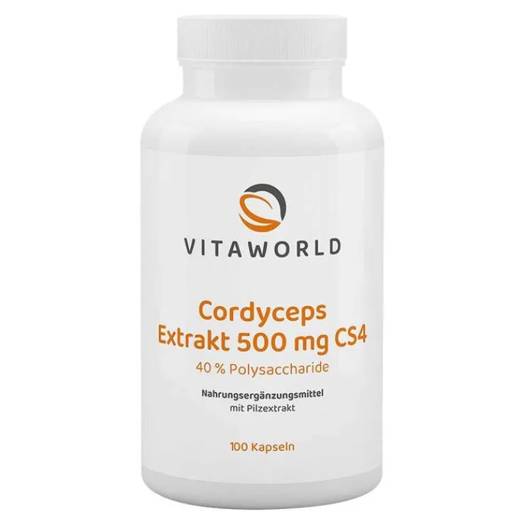 Cordyceps Extrakt 500 mg CS4 40% Polysacchar.Kapseln, 100 St