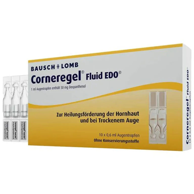 Clearance Corneregel ® Fluid EDO® unterstützt die Wundheilung am Auge, 10X0.6 ml