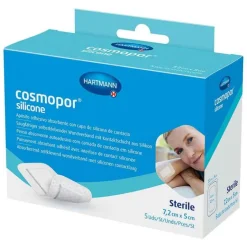 Outlet ® silicone Wundverband 5x7,2 cm, 5 St Wundpflaster