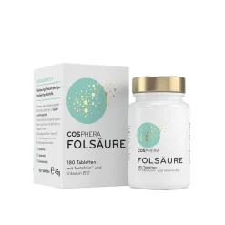 Clearance Folsäure Tabletten 800 µg Folat mit Vit.B9, 180 St Vitamin B9 (Folsäure)