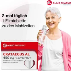 Discount Aliud Pharma CRATAEGUS AL 450 mg Filmtabletten, 50 St