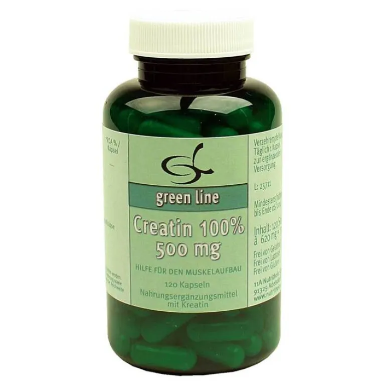 Best Green line Nutritheke Creatin 100% 500 mg Kapseln, 120 St