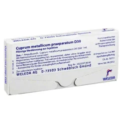 Cuprum metallicum praeparatum D 30 Ampullen, 8X1 ml