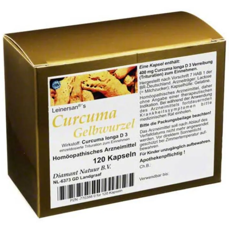 Curcuma Gelbwurzel Kapseln, 120 St