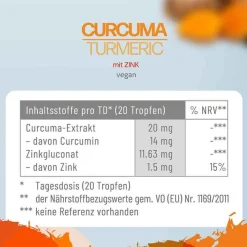 New CannSol Curcuma Mit Zink Tropfen, 30 ml