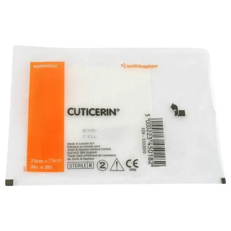 Cuticerin 7,5x7,5cm Gaze mit S, 1 St