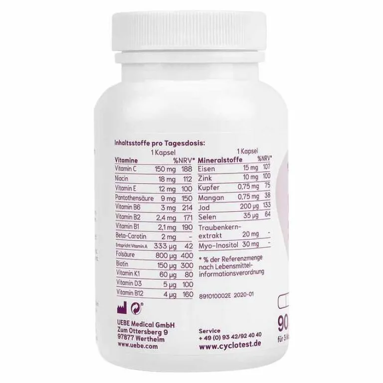 New Cyclotest fertile woman Mikronährstoffe Kapseln, 90 St
