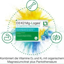 New D3 K2 MG-Loges Kapseln, 100 St