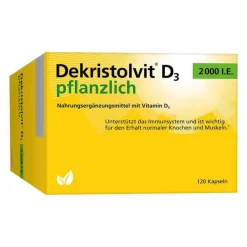 Discount Dekristolvit D3 2000 I.E. pflanzlich Kapseln, 120 St