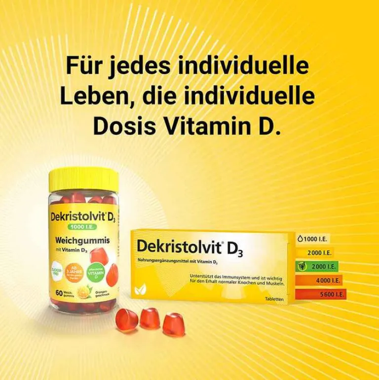 New Dekristolvit D3 5.600 I.E. Tabletten, 60 St