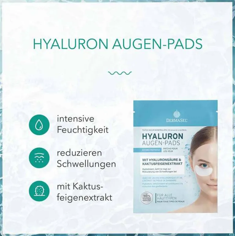 New Dermasel Totes Meer Hyaluron Augen-Pads, 1 P