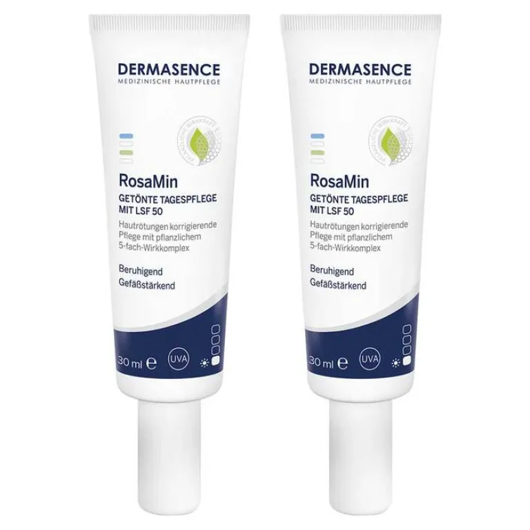 Sale Dermasence Rosamin getönte Tagespflege LSF 50 Creme, 2x30 ml
