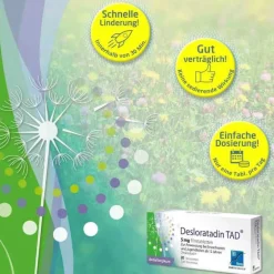Clearance Deslorain ® 5 mg Filmtabletten, 20 St Desloratadin|Allergie Tabletten