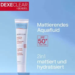 Dexeryl Dexeclear mattierendes Aquafluid SPF 50, 40 ml