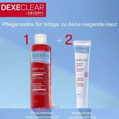 Dexeryl Dexeclear Reinigungsgel schäumend für unreine Haut, 200 ml
