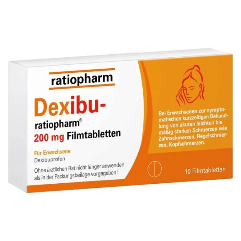 Ratiopharm Dexibu- 200 mg Filmtabletten, 10 St