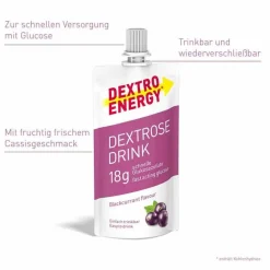 Clearance Dextro Energy Dextrose Drink blackcurrant, 50 ml