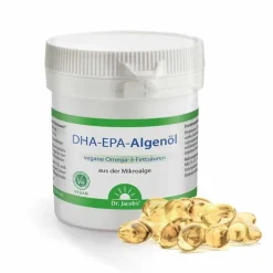 DHA-EPA-Algenöl Dr. Jacob`s Kapseln, 60 St