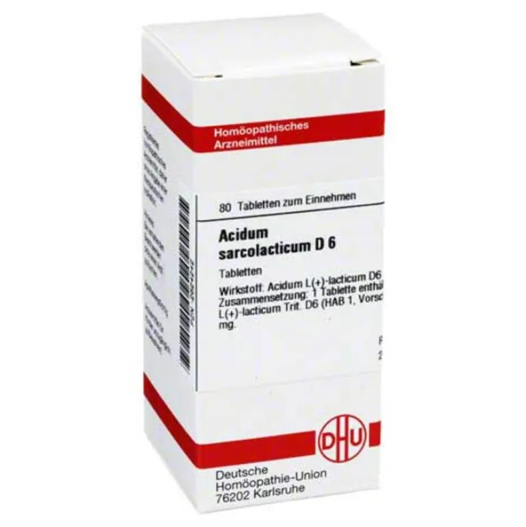 Outlet DHU Acidum sarcolactic D 6 Tabletten, 80 St