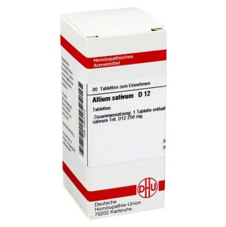 New Allium sativum D 12 Tabletten, 80 St A