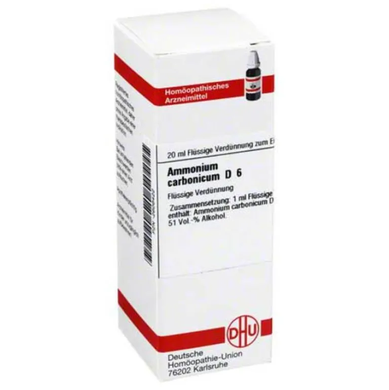 Best Ammonium carbonicum D 6 Dilution, 20 ml A