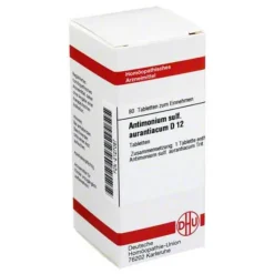 Best DHU Antimonium sulfuratum aurantiacum D 12 Tabletten, 80 St