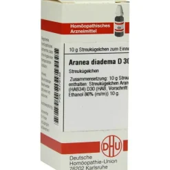 Clearance DHU Aranea diadema D 30 Globuli, 10 g A