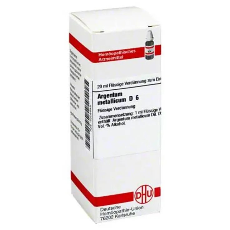 DHU Argentum metallicum D 6 Dilution, 20 ml