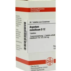 DHU Argentum metallicum D 12 Tabletten, 80 St