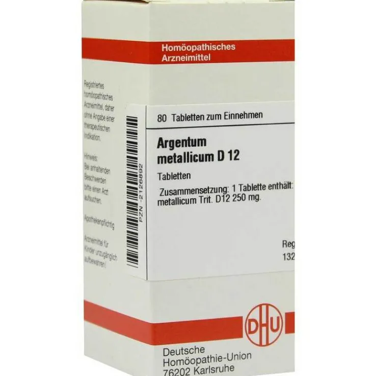DHU Argentum metallicum D 12 Tabletten, 80 St