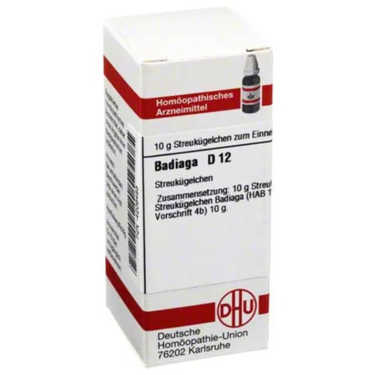 DHU Badiaga D 12 Globuli, 10 g