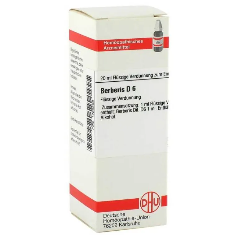 New DHU Berberis D 6 Dilution, 20 ml